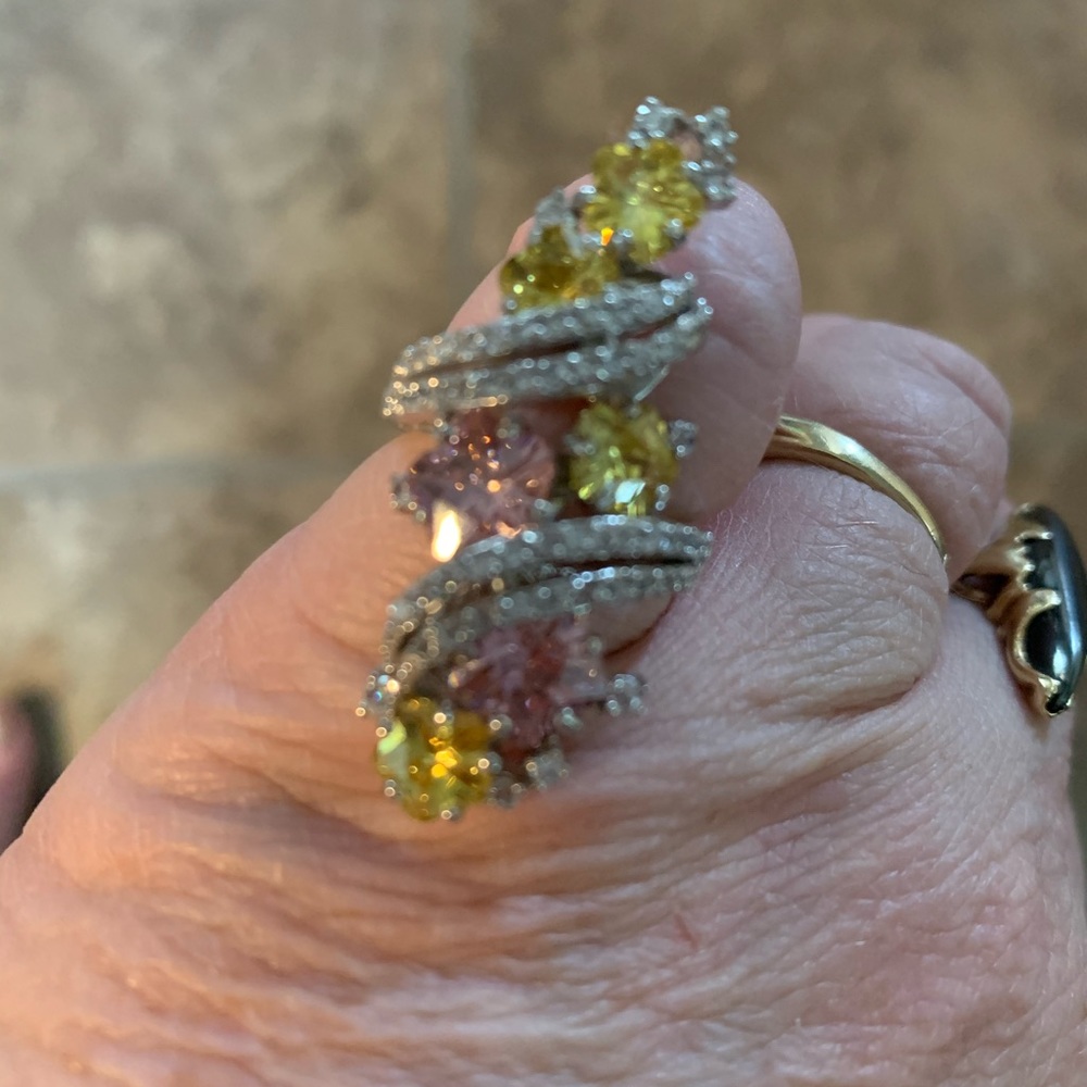 925 silver beautiful gem stone ring